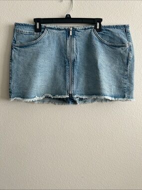 wild fable Light Blue Denim Zip-Front Shorts nwot